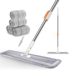 32-Inch Microfiber Flat Mop for Floor Cleaning - mercial Wide Mop  