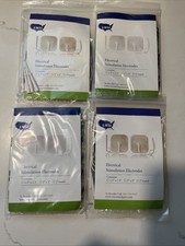 EMSI Electrodes 64 sticky pads 1.5x1.5 Electrodes And 2 Batteries Brand New