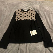 comme des garcons polka dot top