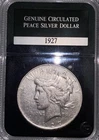 1927-D  Genuine Peace Silver Dollar PCS Coins & Stamps Circulated