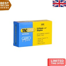 5000 Rust-Resistant Type 53 6mm Staples with V-Shaped Points for Crafts & Repair 0.0028 per staple