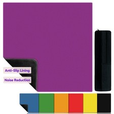 Mahjong Game Mat Purple 31.5"x31.5", Non-Slip Noise Reduction with Carrying Bag