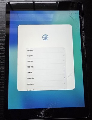 Apple iPad 9th Gen 64GB WiFi + Cellular LTE 10.2'' Cracked Screen Works