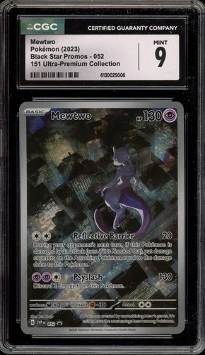 Pokemon Mewtwo 151 MEW EN Ultra-Premium Coll. Promo SVP EN 052 CGC 9 Mint