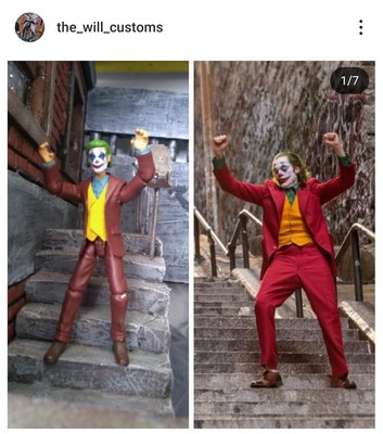 Jacob Rahmier Joker Custom Figure COA付 3.75 1:18 Scale custom action figure Joker Phoenix Batman Marvel