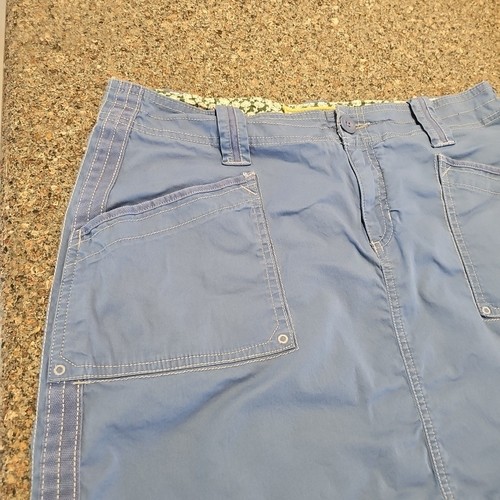 Aventura Women’s Stretch Organic Cotton Skirt Size 12 Blue Mid Light Canvas EUC - Picture 8 of 17