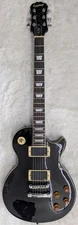 2017 Epiphone Les Paul Standard Electric Guitar in Ebony w/EMG pickups + Case