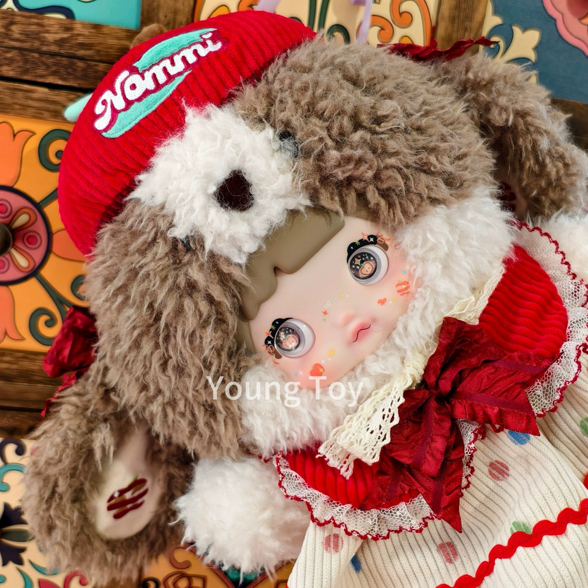 Genuine big!！！Nommi takes a bite of Apple 400% plush doll