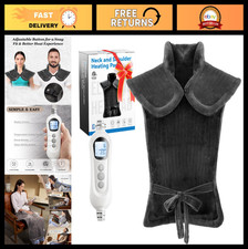 Large Weighted Heating Pad for Neck, Shoulder Back - Pain Relief Gift for Dad