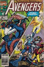 The Avengers #336 Marvel Comics 1991 Paul Ryan Newsstand Edition