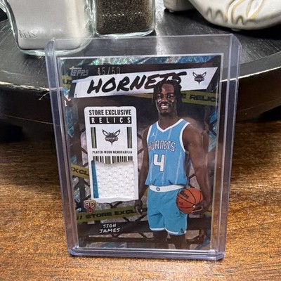 2025-26 Topps Sion James Store Exclusive Rookie Relic Card Flash Drop 03/50