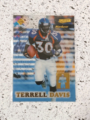 1999 Collector's Edge Supreme Markers #M1 Terrell Davis Broncos /5000
