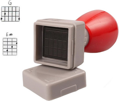Mr.Power Guitar Chord Stamp Black Ink(3 Frets)/Ukulele(5 Fret) DIY Mini Rubber S