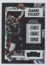 2021-22 Panini Contenders Game Ticket Green Ice D'Angelo Russell #93 lz7