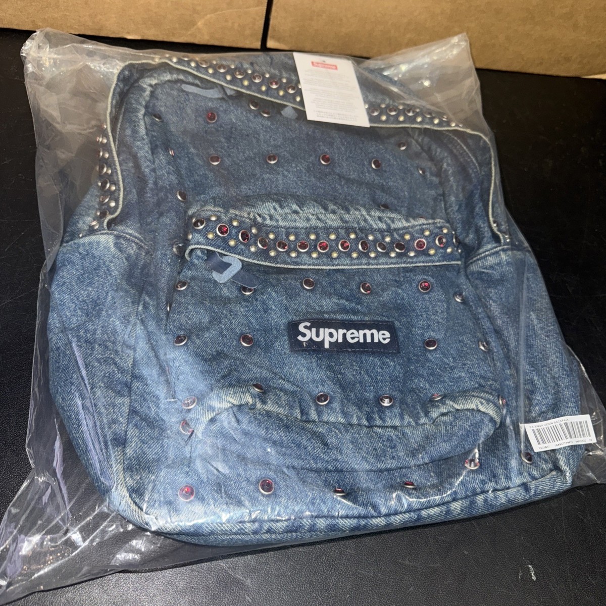 Supreme BB Simon Denim Backpack Brand New Sealed | eBay
