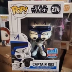 Star Wars Funko Pop Captain Rex 274 Fall Convention Exclusive 2018 W/ Hard Case
