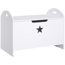 Wooden Kids Children Toy Box Storage Organizer Bedroom Chest Bench Refurbished