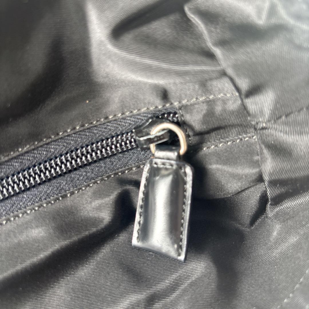 PRADA Black Nylon Shoulder Bag A4 Compatible for Commuting School Mom Bag thumbnail 5