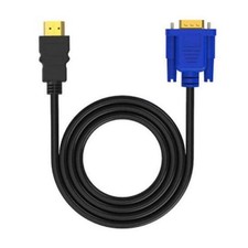 1.8M HDMI Compatible Cable To VGA Adapter Digital 1080P HDTV With Audio Converte