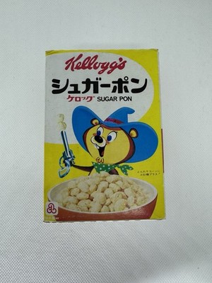 Vintage 1970 Kellogg's Sugar Pops Pon Japanese 4  Cereal Box Kids Food SEALED