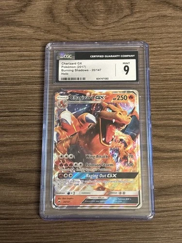 2017 Pokemon Sun & Moon Burning Shadows Charizard GX #20/147 CGC 9