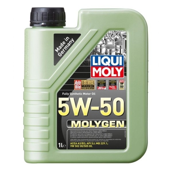 Huile 5W50 1L Molygen SJ CF liquide de lubrification 502.00 505.00