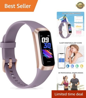 Waterproof Activity Tracker with 25 Sports Modes & Smart Notifications - Orchid