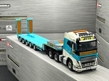 Volvo FH5 globetrotter lowloader with ramps "STTL" WSI truck models 1:50