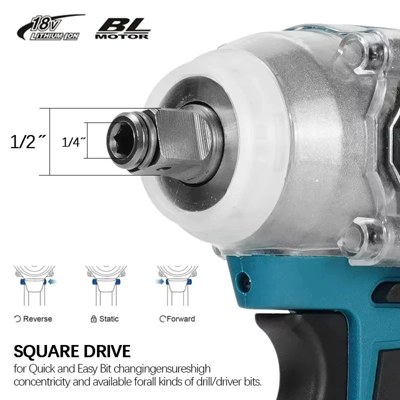 Makita DTW285 18V BL LXT Cordless Li-ion Brushless Impact Wrench - Image 4 of 4