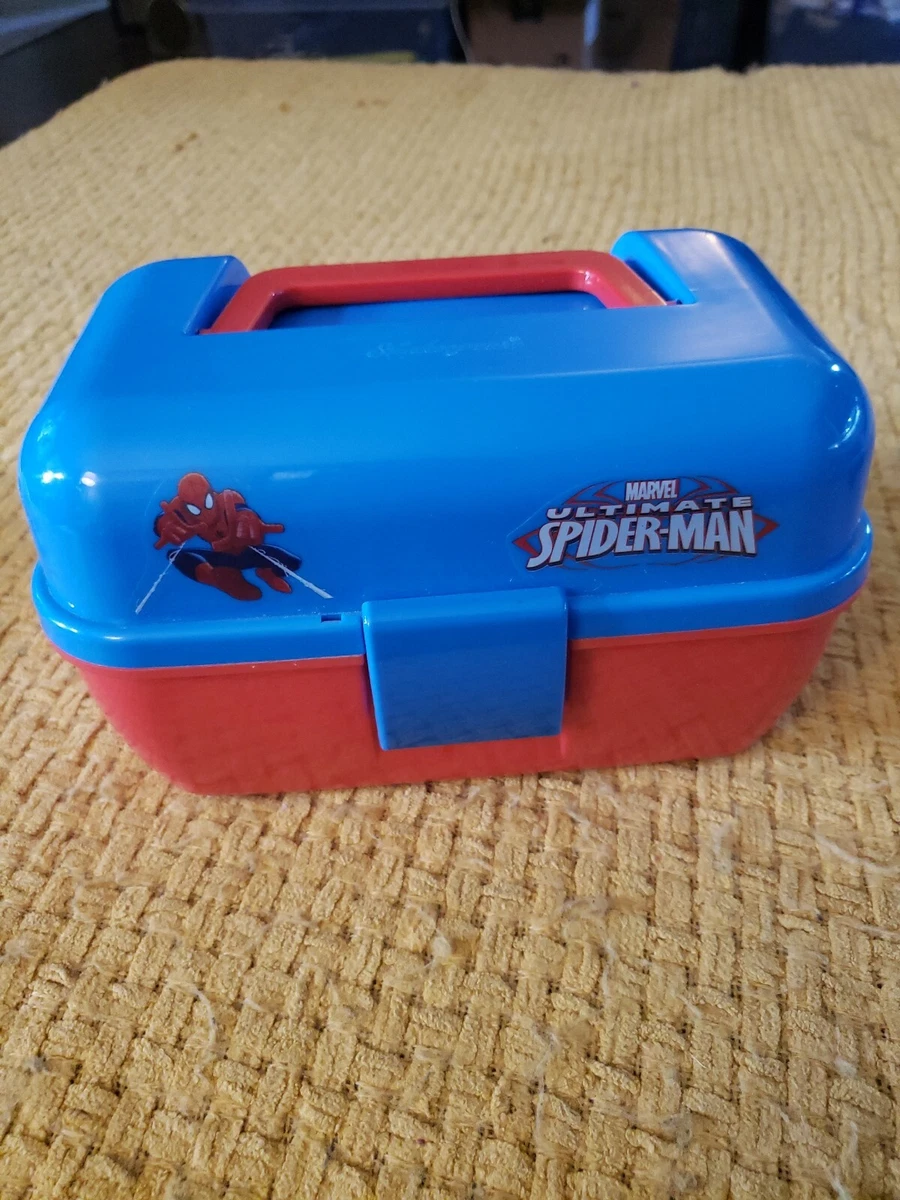 Shakespeare Marvel Ultimate Spiderman Kids Red/Blue Tackle Box Only