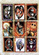  9 Cards Nightmare Before Christmas Handmade Greeting Card Craft Toppers 245N