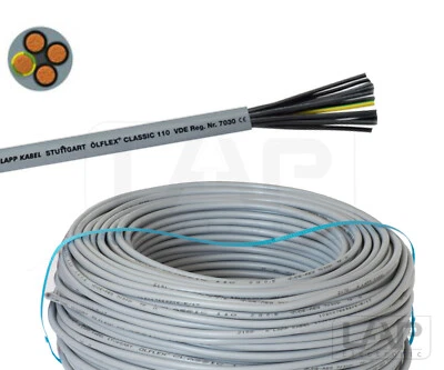 10m Lapp Steuerleitung Kabel ÖLFLEX CLASSIC 110 PVC grau YSLY-JZ 10m Rolle