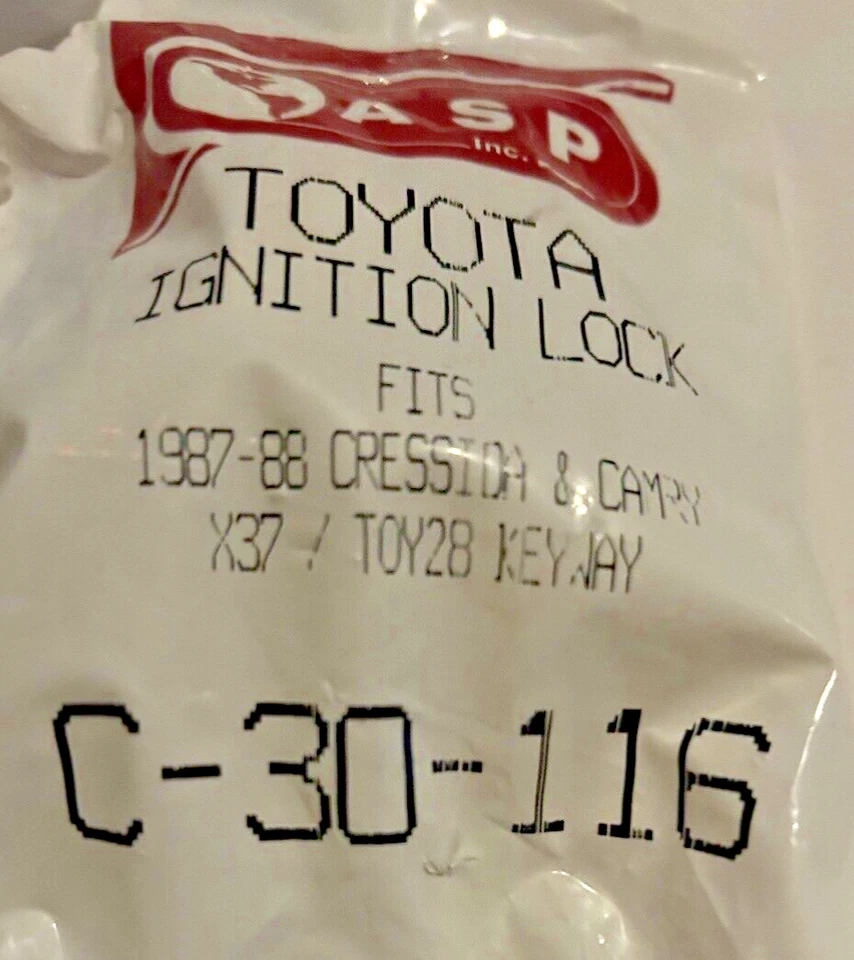 Nuevo bloqueo de encendido ASP C-30-116 C30116 para Toyota Camry Cressida 1987 1988 TOY28 Foto 2 de 4
