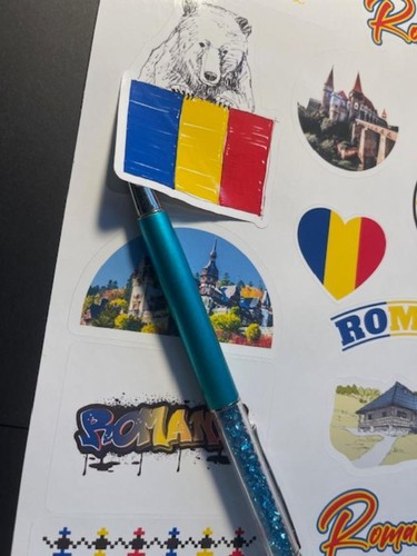 Romania stickers,A4 Sticker Sheet Romania - Picture 11 of 11