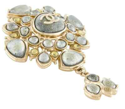 CHANEL Brooch Métiers d'Art Paris Gripoix 2012 Bombay Pendant Pin Goossens gyuh