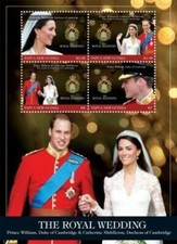 2011 Papua New Guinea  - Prince William & Kate Wedding - Sheetlet - MNH