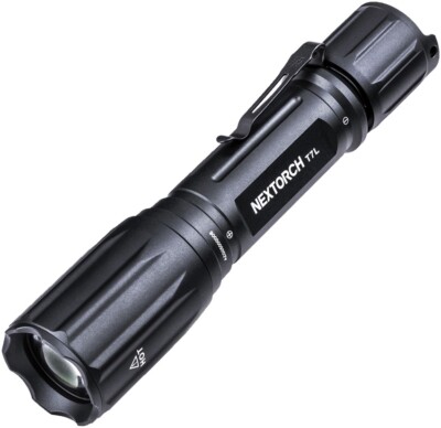 NexTorch T7 Rechargeable White Laser Spotlight Aluminum Black Construction wClip