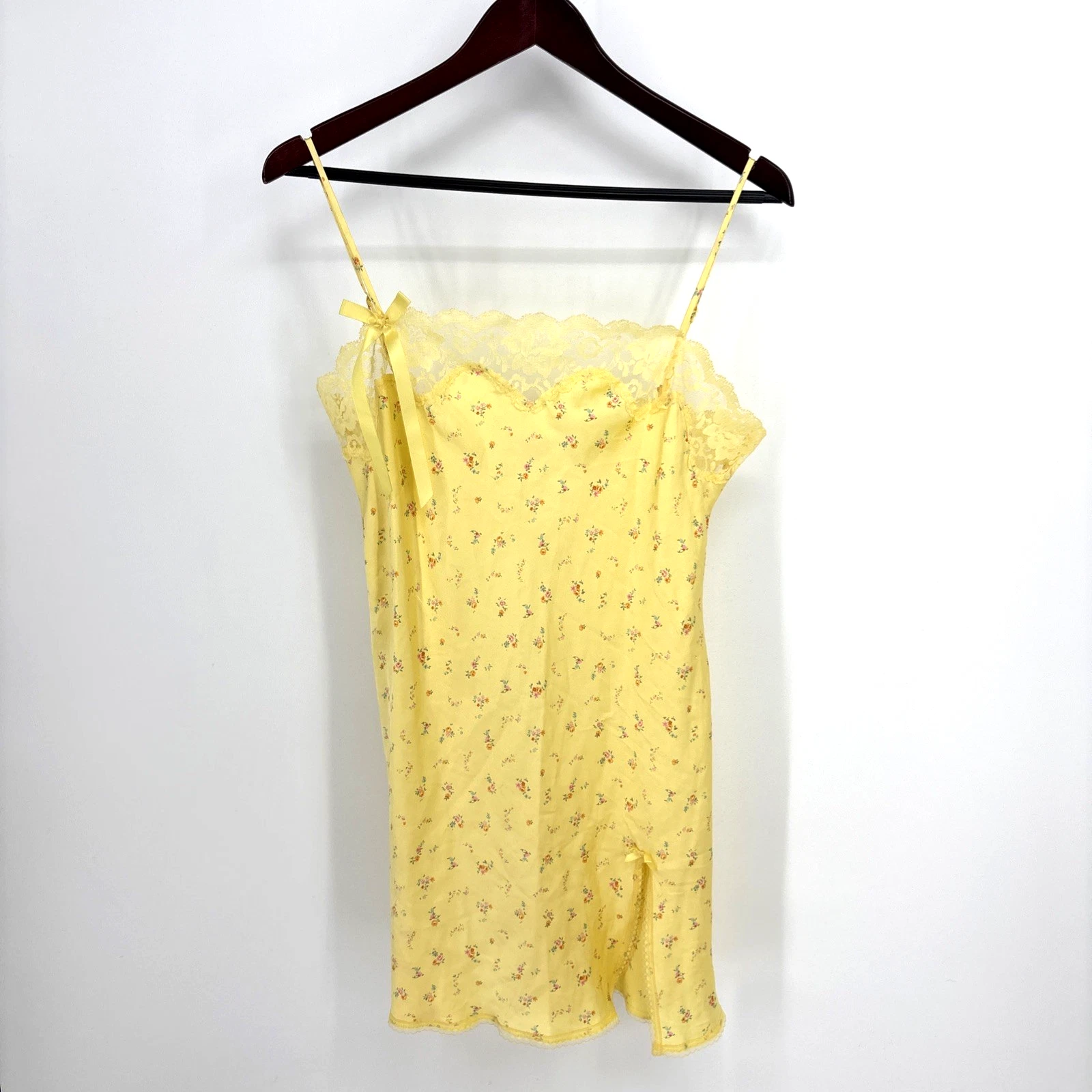 UNDERCOVER Victoria’s Secret Angels Babydoll Vestito Slip Pizzo Floreale Civetta Femminile M Y2K