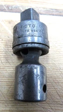 Vintage Proto Tools 7470 1/2" x 1/2" Drive SAE Universal Impact Swivel Adaptor