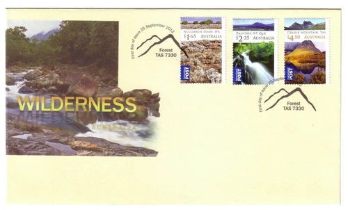 2012 FDC Australia. Wilderness. FV=$8.50 "Mountains" Pict.FDI  "FOREST"