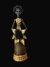 Fine Art Handmade Catrina De Terracota * D-8 * 10”