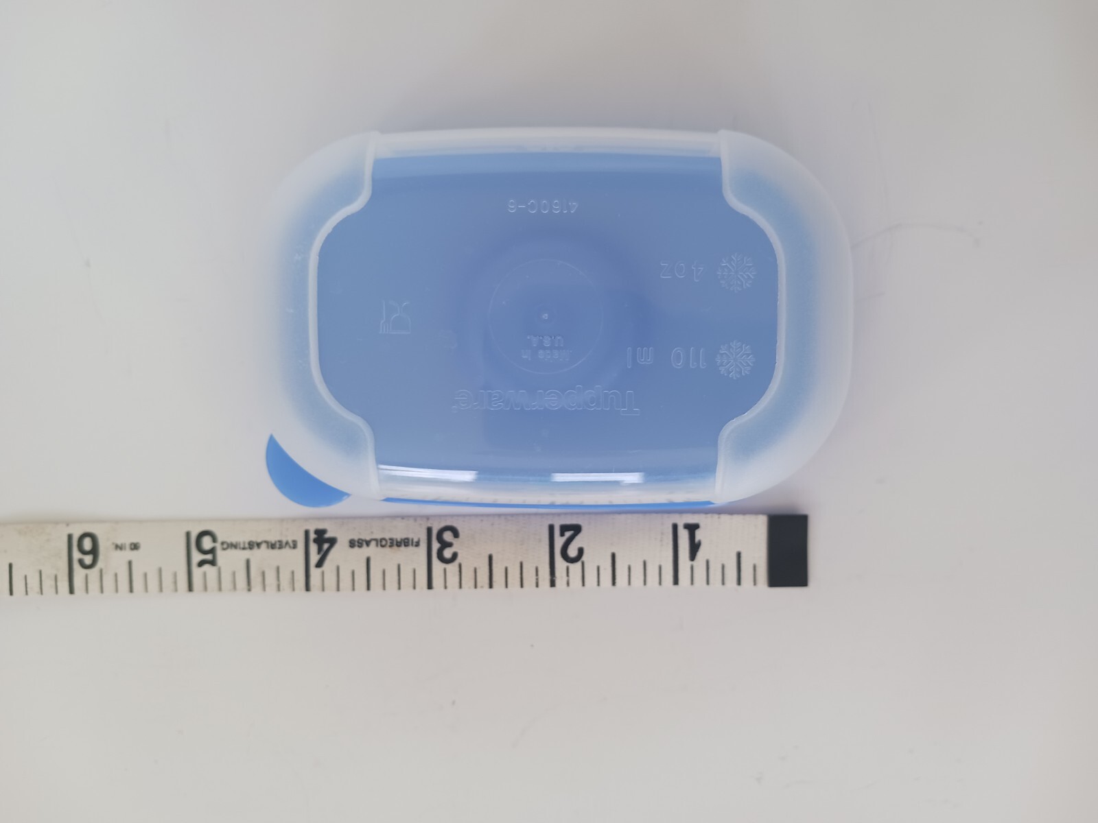 Tupperware 4160C 6 Freezer Mate Dial A Date Container 4160 with Blue