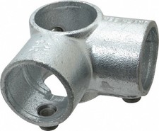 Kee 1-1/2" Pipe, Side Outlet Tee, Malleable Iron Tee Pipe Rail Fitting Galvan...