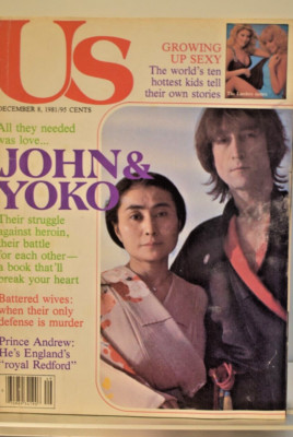 Us Magazine December 8 1981 John Lennon Yoko Ono Prince Andrew Rick James