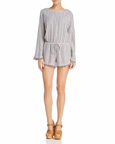 Pinstripe Fringe Hem 