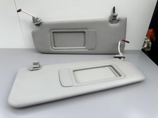 BMW 3 Series Pair of Grey Leather Interior Roof Sun Visors & Clips E90 E91 E92