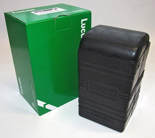 GENUINE LUCAS B49-6 BATTERY BOX PUZ5D & 6V 4.5AH BATTERY - BSA TRIUMPH NORTON - Picture 9 of 10