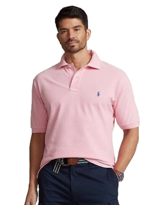 Polo Ralph Lauren Classic Fit Mesh Polo Shirt Pink Size XS | eBay
