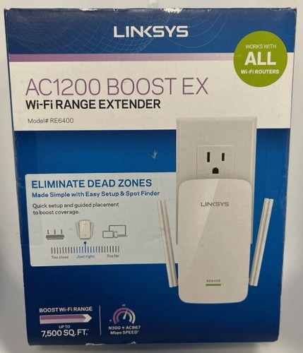 Linksys RE6400 AC1200 BOOST EX WiFi Range Extender