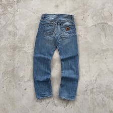 Vintage 90s Carhartt Klondike Washed Denim Pants Size 30x32 Blue